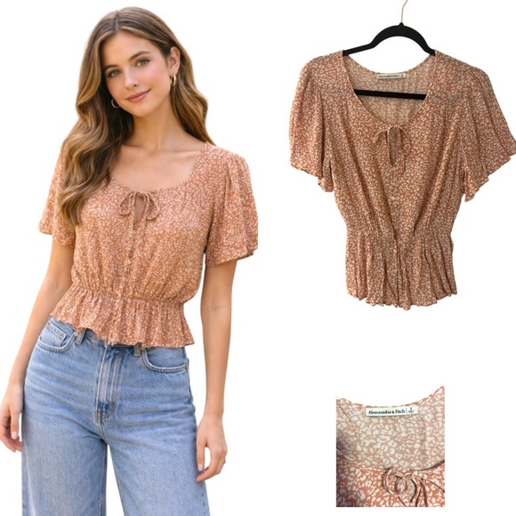 Abercrombie & Fitch Tops - Abercrombie & Fitch Boho Peasant Top
